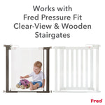 Fred Safety Stairgate Y-spindle - Pure White - Cheeky Rascals UK