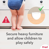 Fred Safety Furniture Anti-Tip Kit (x1) - Pure White - Cheeky Rascals UK