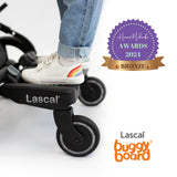 Lascal BuggyBoard® Maxi Plus - Black with Red Saddle