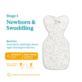 Love To Dream Stage 1 Swaddle Up™ Bamboo Original - Cream Moon & Stars - Cheeky Rascals UK