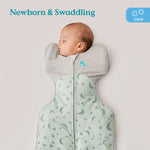 Love To Dream Stage 1 Swaddle Up™ Cotton Extra Warm - Moonlight Olive - Cheeky Rascals UK