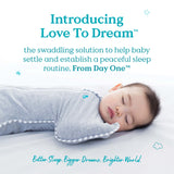 Love To Dream Stage 1 Swaddle Up™ Bamboo Original - Cream Moon & Stars - Cheeky Rascals UK