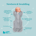 Love To Dream Stage 1 Swaddle Up™ Bamboo Original - Cream Moon & Stars - Cheeky Rascals UK