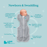 Love To Dream Stage 1 Swaddle Up™ Bamboo Original - Grey Dot