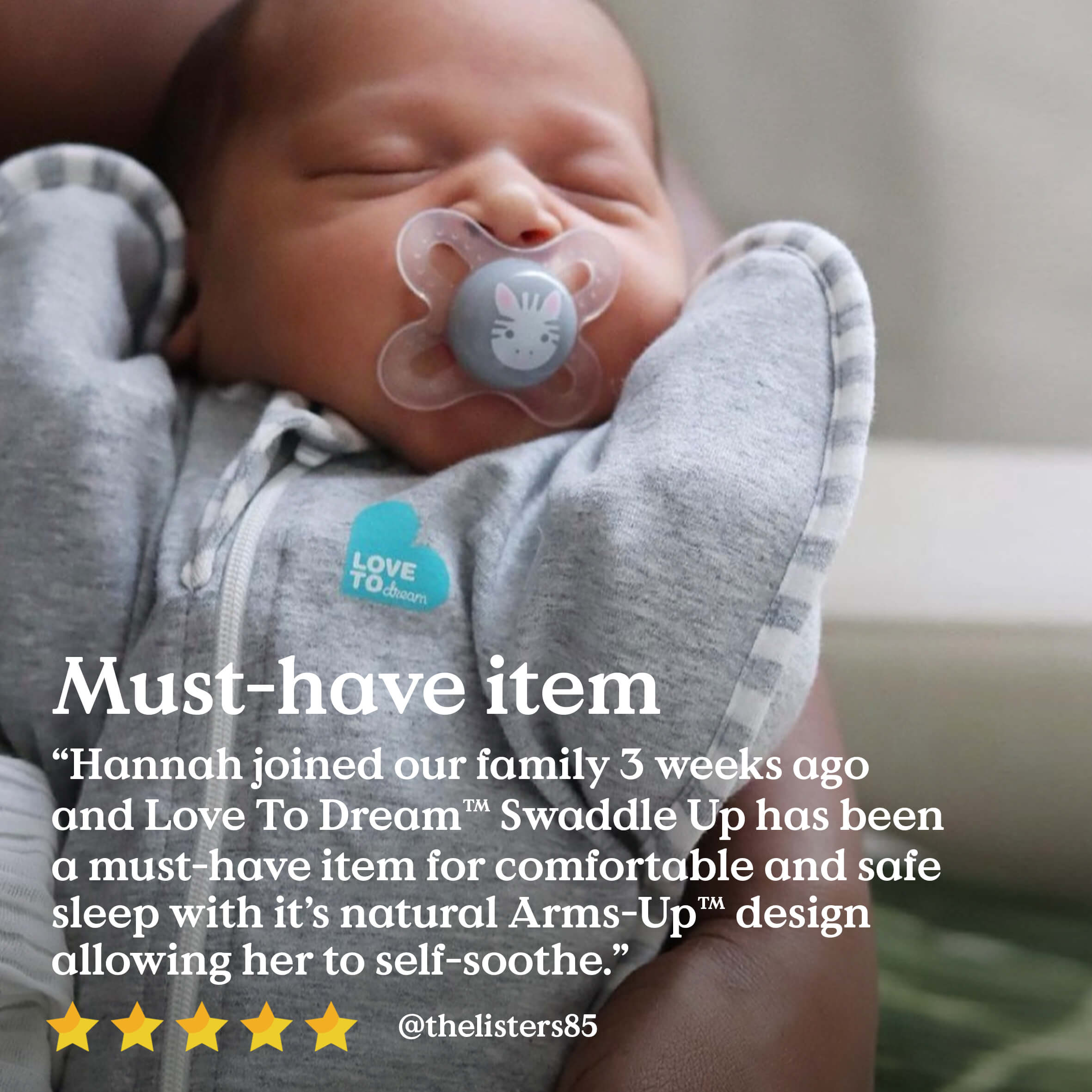 Love To Dream Stage 1 Swaddle Up™ Bamboo Original - Cream Moon & Stars - Cheeky Rascals UK