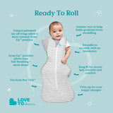 Love To Dream Stage 2 Swaddle Up™ Transition Bag All Seasons - White