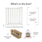 Fred Safety Pressure Fit Wooden Stairgate - Cheeky Rascals UK