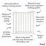 Fred Safety Pressure Fit Wooden Stairgate - Cheeky Rascals UK