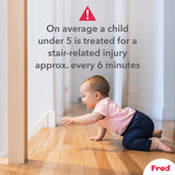 Fred Safety Screw Fit Wooden Stairgate - Cheeky Rascals UK