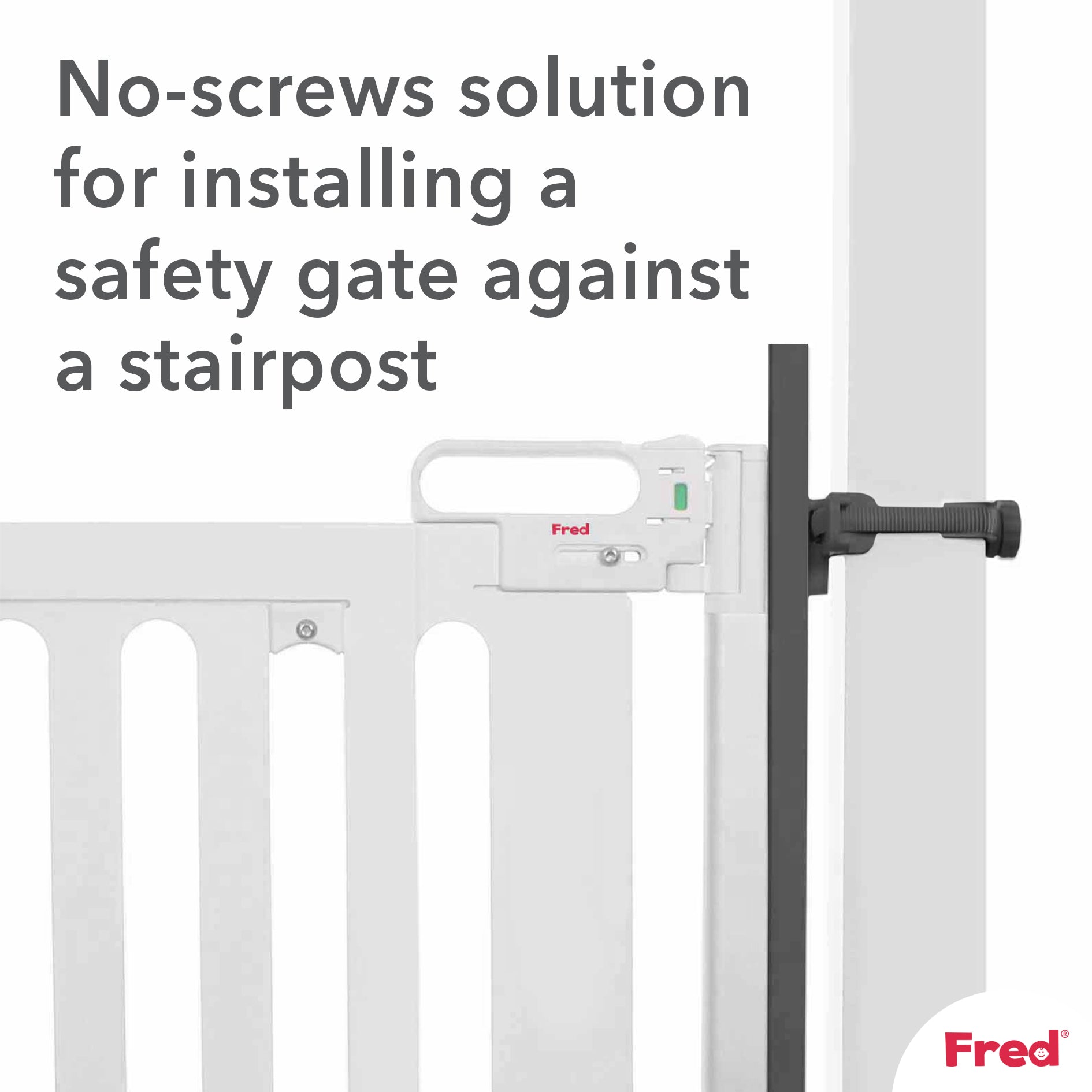 Fred Safety Universal Stairpost Fitting Kit - Dark Grey - Cheeky Rascals UK