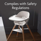 Ziza Highchair And Tray - Coconut White - Cheeky Rascals UK