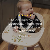 Ziza Highchair And Tray - Blush Pink - Cheeky Rascals UK