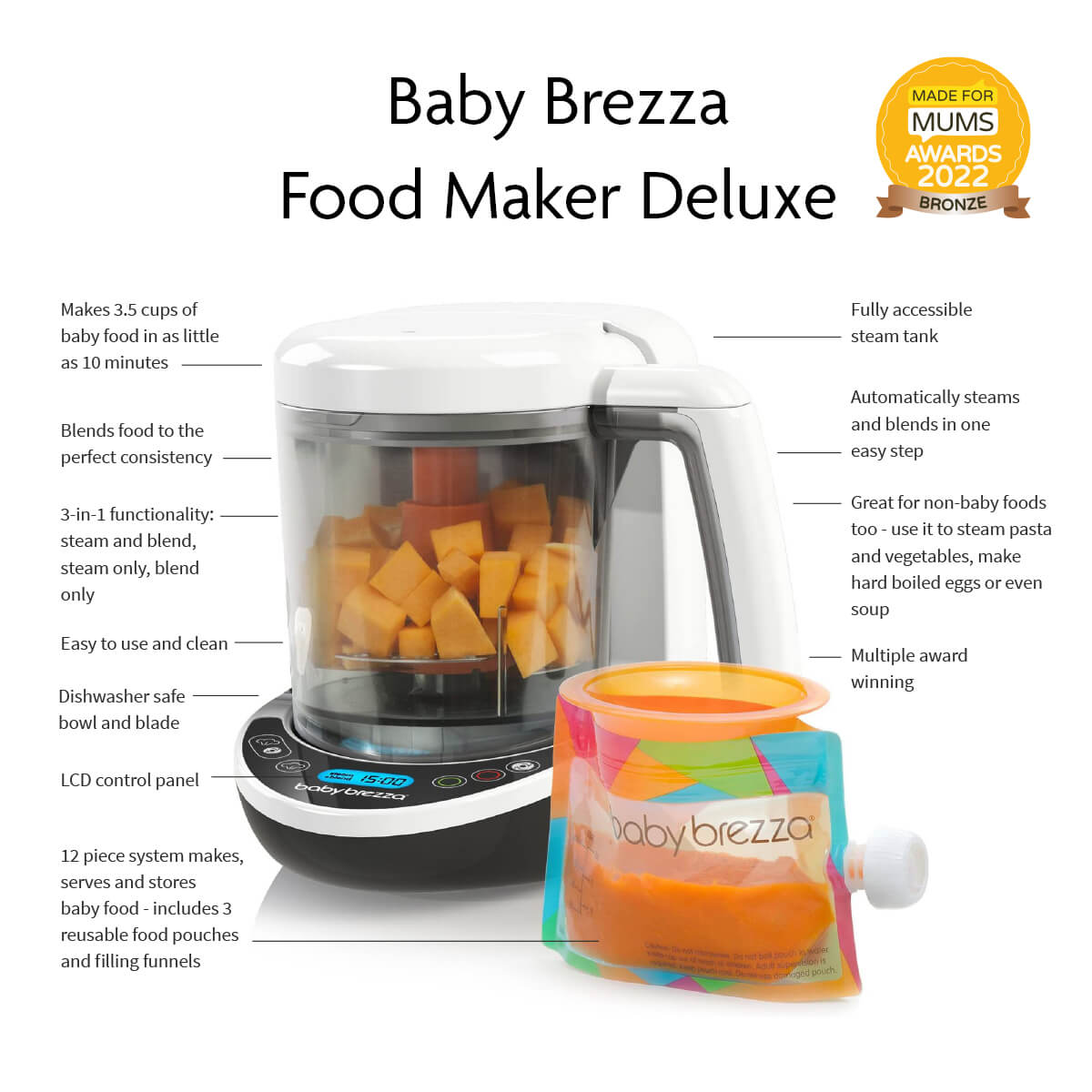 Baby Brezza® One Step™ Food Maker Deluxe